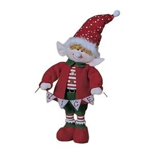 NEW! Gerson International 21" Animated Plush Elf USB Powered Christmas Figurine